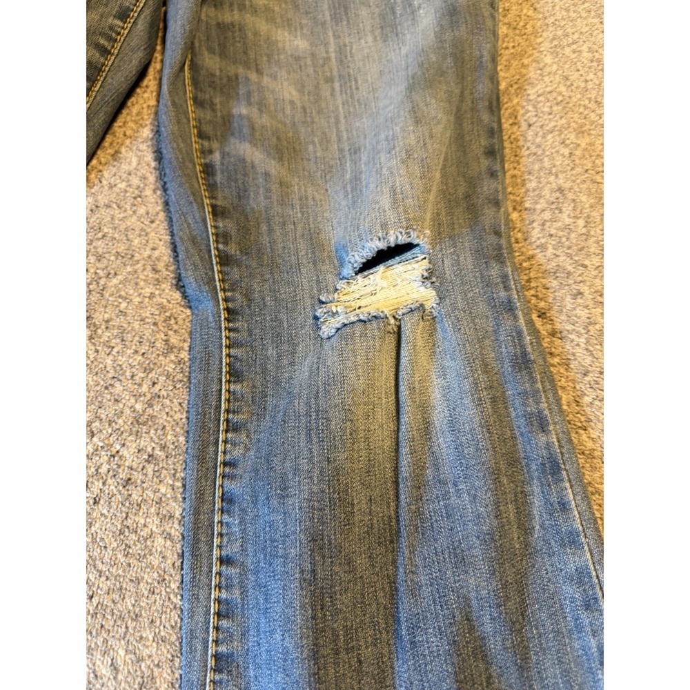 Seven7 Women's Size 10 Jeans Bootcut Stretch light Wash Mid rise Flap Pocket - Picture 3 of 10